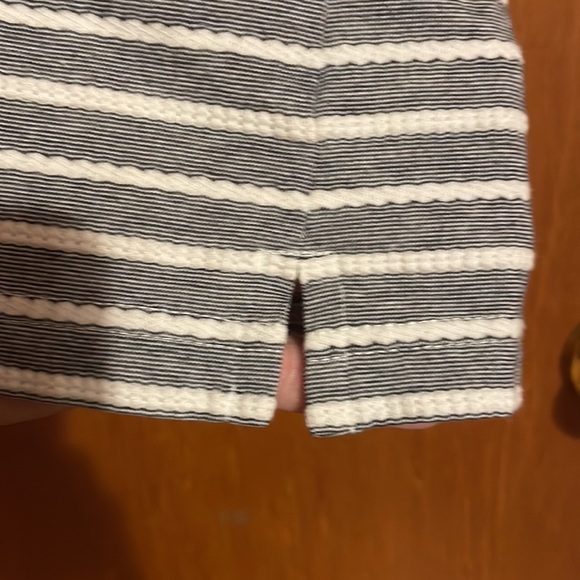 •CROFT & BARROW•BLACK & WHITE STRIPED 3/4 SLEEVES BOAT NECK BLOUSE SIZE XL EUC - Picture 7 of 8